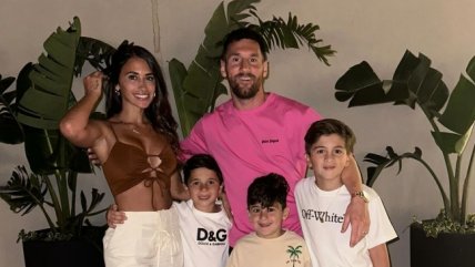 Lionel Messi disfrutó en familia de la celebración de Año Nuevo