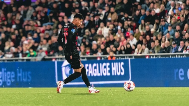 Darío Osorio fue titular en duro traspié de Midtjylland