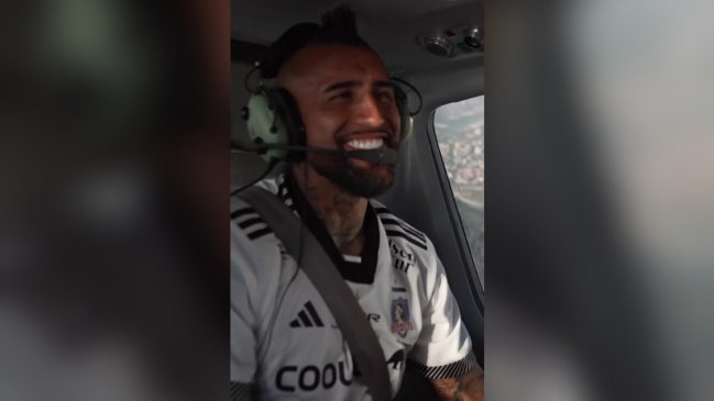 La broma sobre el estadio de la U que sacó risas a Arturo Vidal en el helicóptero