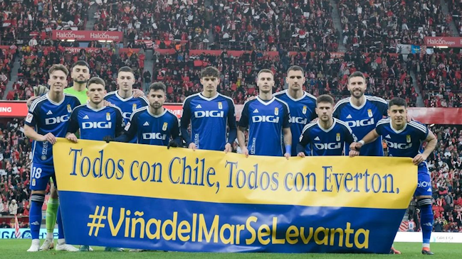 Real Oviedo tuvo mensaje de apoyo para Everton por los incendios