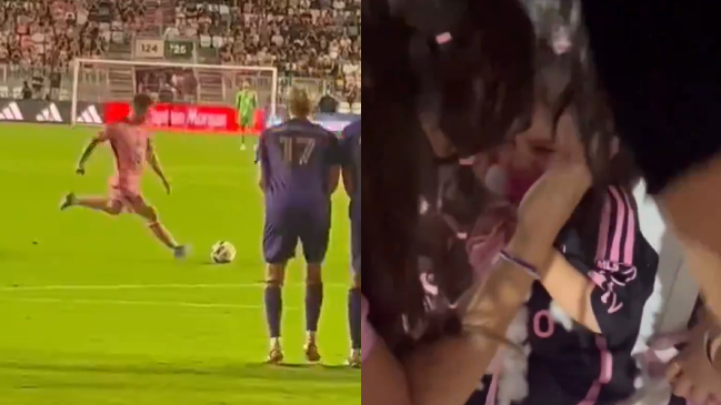 "Te lo pegó Messi, no pasa nada": La curiosa reacción tras un pelotazo a una niña en Miami