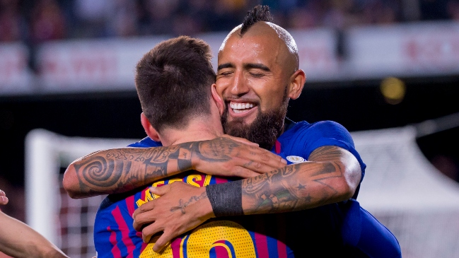 Con Messi incluido: Arturo Vidal recordó hito de FC Barcelona en la Champions
