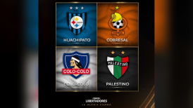 El fixture de Huachipato, Cobresal, Colo Colo y Palestino en la Copa Libertadores
