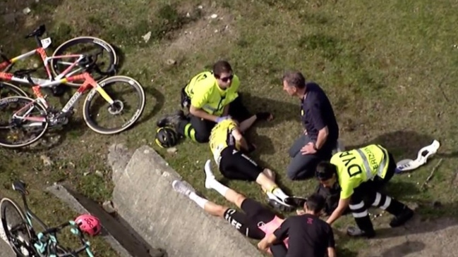 Las serias lesiones que sufrió Jonas Vingegaard en su caída en la Vuelta al País Vasco