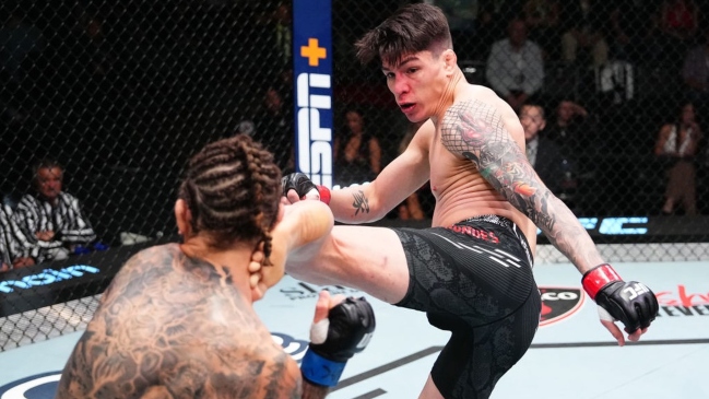 "Jaula" Bahamondes tuvo tremendo regreso al UFC y ganó por nocaut en Las Vegas