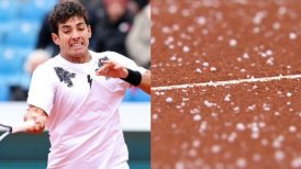 Caída de granizos complicó a Cristian Garin en el ATP de Múnich