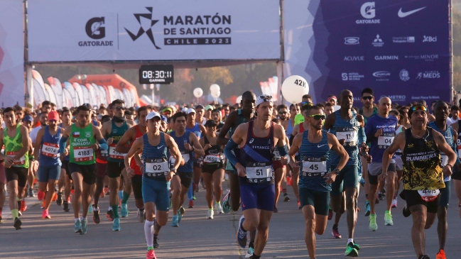 Los 23 puntos de hidratación que tendrá el Maratón de Santiago