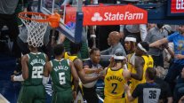 Bucks y Pacers protagonizaron pelea en plena serie de playoffs de NBA