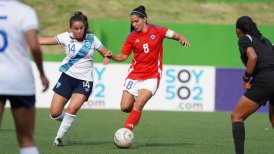La Roja femenina cayó ante Guatemala en "guerra de goles" en duelo amistoso