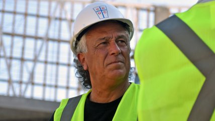 Néstor "Pipo" Gorosito disfrutó en su visita a las avanzadas obras del nuevo San Carlos de Apoquindo