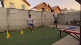 Futbolistas de O’Higgins también trabajan durante la cuarentena