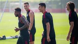 Cristiano Ronaldo se entrenó por primera vez con Manchester United