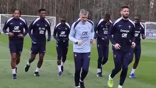 Francia vivió su primera práctica de cara a amistosos con Alemania y Chile