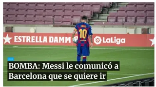 El anuncio de Lionel Messi acaparó las portadas de la prensa mundial