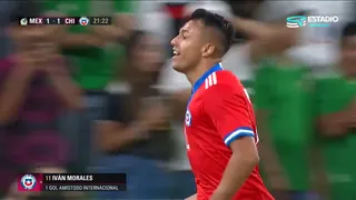 Iván Morales apareció para anotar el empate de Chile ante México