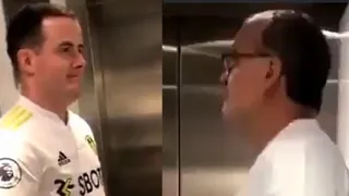 La comentada reacción de hincha de Leeds que se cruzó con Bielsa en un ascensor