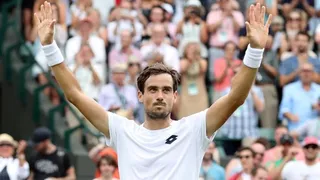 Guido Pella logró la hazaña de eliminar a Cilic, finalista de 2017 en Wimbledon