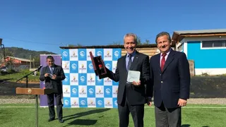 ANFP y autoridades encabezaron inauguración de moderna cancha sintética en San Javier