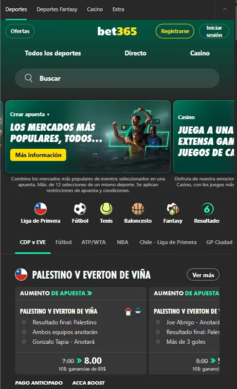 bono de bienvenida bet365 apuestas