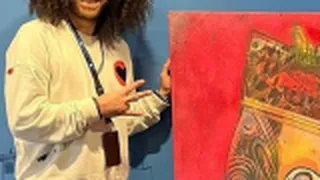 Pintor reveló la reacción de Vidal por su retrato: “Estaba muy feliz, parecía un niño pequeño”