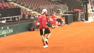 Nicolás Massú tomó la raqueta en Salzburgo