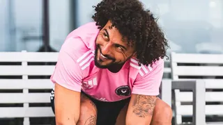 Maximiliano Falcón no pudo ocultar su felicidad por tener su primera práctica junto a Messi en Inter Miami