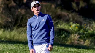 Joaquín Niemann brilló con un espectacular eagle en la extensa jornada dominical del The Players