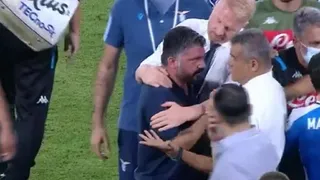 Gattuso se enojó con Inzaghi en triunfo de Napoli sobre Lazio