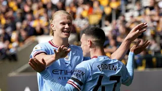 Erling Haaland volvió a convertir para el cómodo triunfo de Manchester City sobre Wolves