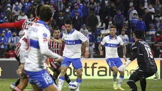 Zampedri finiquitó una gran jugada colectiva para el descuento de la UC ante Sao Paulo