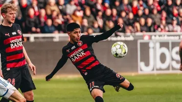 Darío Osorio anotó un golazo y dio una asistencia en Dinamarca