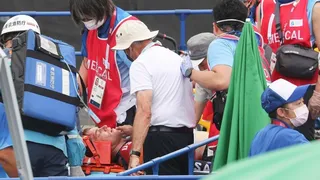 Ciclista estadounidense fue internado en cuidados intensivos por horrible accidente en Tokio 2020