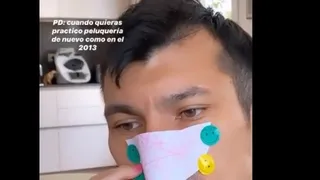 La “mascarilla artesanal” que le hizo su hija a Gary Medel