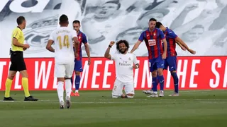 Marcelo homenajeó a George Floyd en celebración de su gol ante Eibar