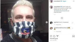 “Elegí tres que tienen que ver con mi vida”: Las mascarillas personalizadas de Marcelo Barticciotto