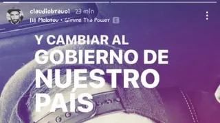 Claudio Bravo al ritmo de Molotov: “Y cambiar al gobierno de nuestro país”