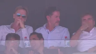 [VIDEO] Ricardo Gareca asistió a ver la final de la Supercopa en el Nacional