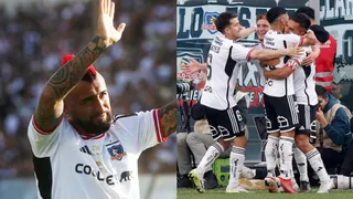 Arturo Vidal visitó el camarín de Colo Colo tras el 6-0 sobre Cobresal