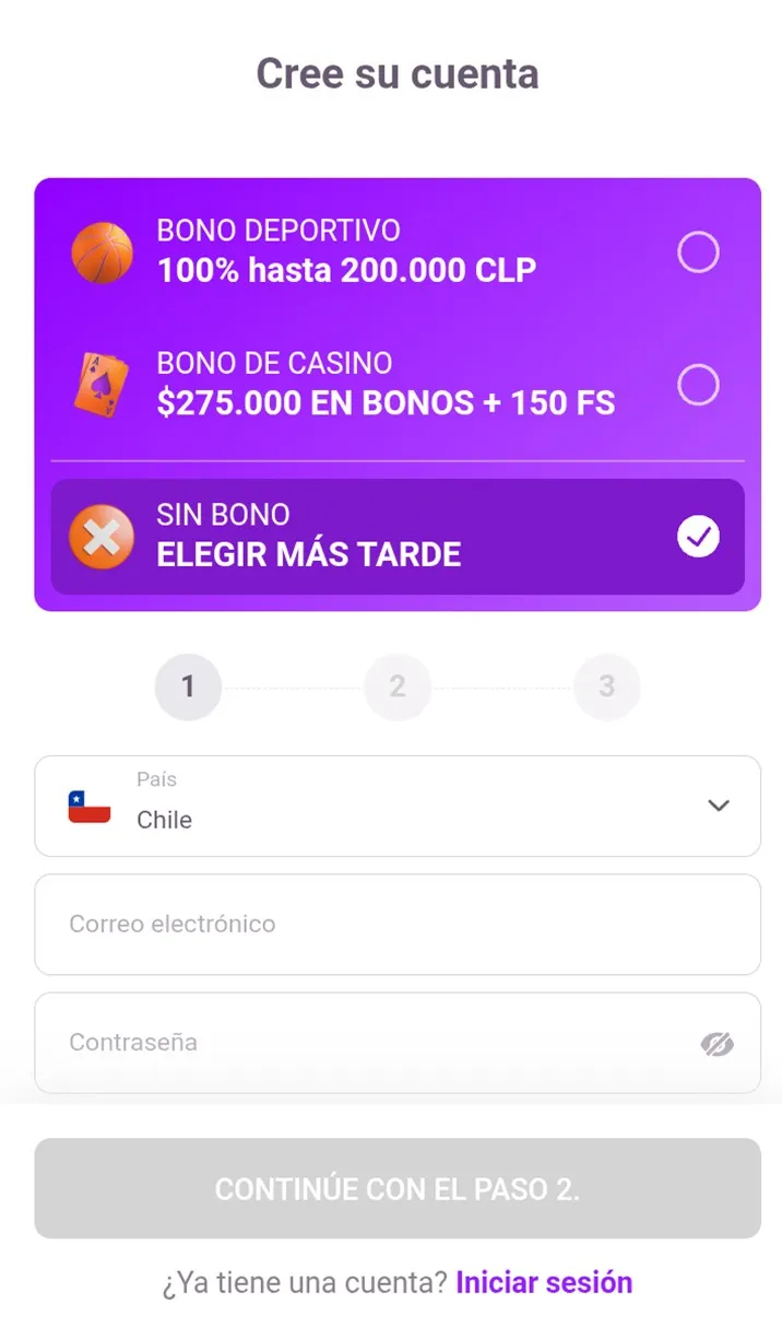 Tonybet app-Registro