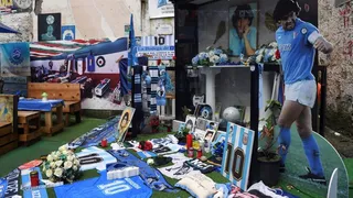 Maradona se tomó Nápoles: Inauguraron estatua e hinchas peregrinaron al mural en su honor