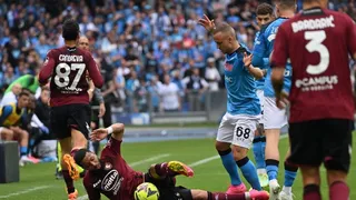 La Salernitana de Diego Valencia amargó la celebración de este domingo de Napoli en Italia