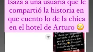 Sonia Isaza respondió a usuaria que le mostró supuesta infidelidad de Arturo Vidal