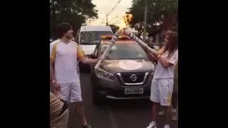 “Hola, soy Germán” sorprendió al portar la antorcha olímpica