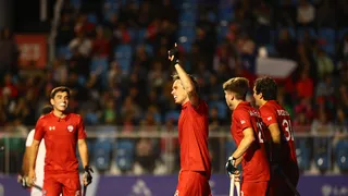 Los Diablos tuvieron debut triunfal en Santiago 2023 tras golear a Perú