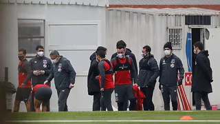 Así fue la entrada de los jugadores de Colo Colo al Monumental en su retorno a los entrenamientos