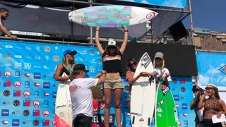 Lorena Fica arrasó en el Latinoamericano de Surf de Viña del Mar