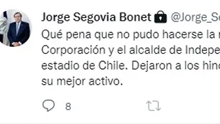 Segovia acusó boicot del alcalde de Independencia que impide remodelación de Santa Laura