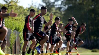 La selección chilena sub 20 tuvo su segundo día de entrenamientos en Rancagua