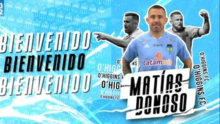 O’Higgins anunció el fichaje del experimentado delantero Matías Donoso