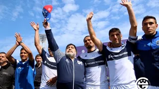 Gimnasia de Diego Maradona goleó a Aldosivi y tomó un respiro en la liga argentina